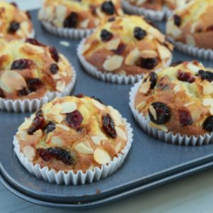 dried-cranberry-and-almond-muffins