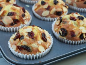 dried-cranberry-and-almond-muffins