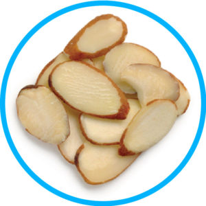 Sliced Almonds in Diamond Shape