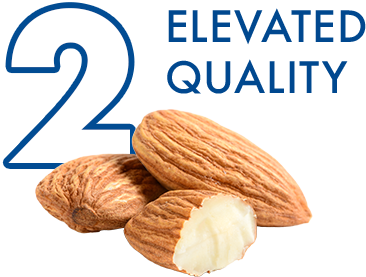 2 Elevated Quality with image of almonds